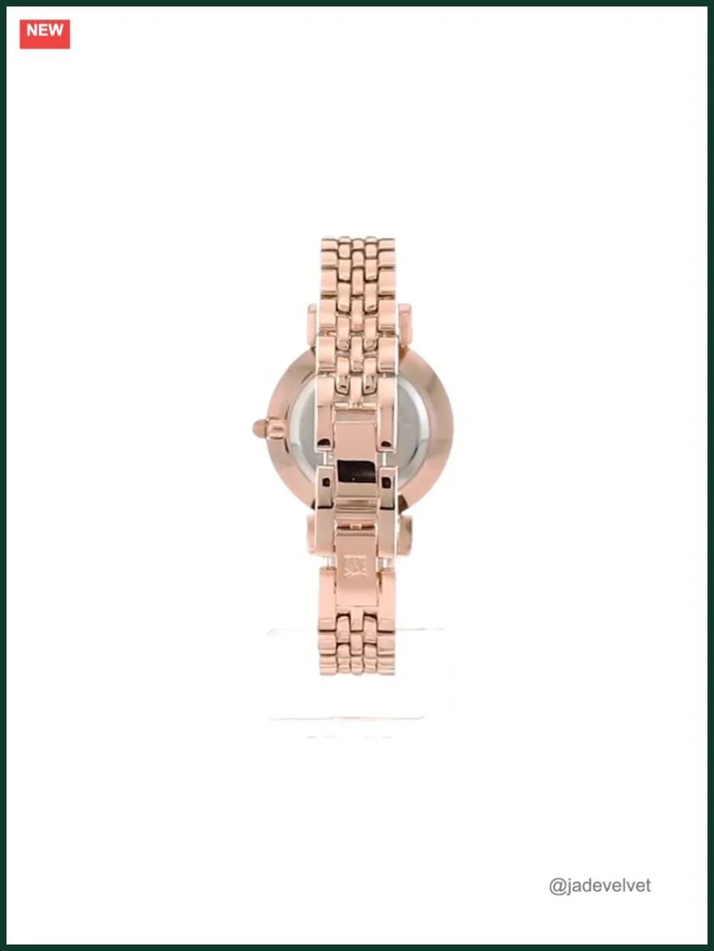 Crystal Accented Dress Watch, Rose Gold Bracelet, Japanese Quartz, 31mm